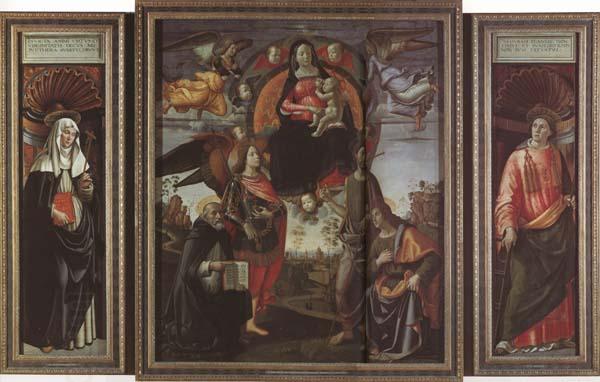 Domenicho Ghirlandaio Madonna in der Gloriole mit Heiligen China oil painting art